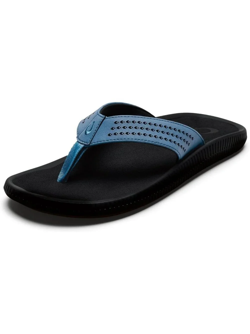 Men's Blue Fog Resistant Flip Flops Arch Support Comfort Fit Beach Sandal Shoes